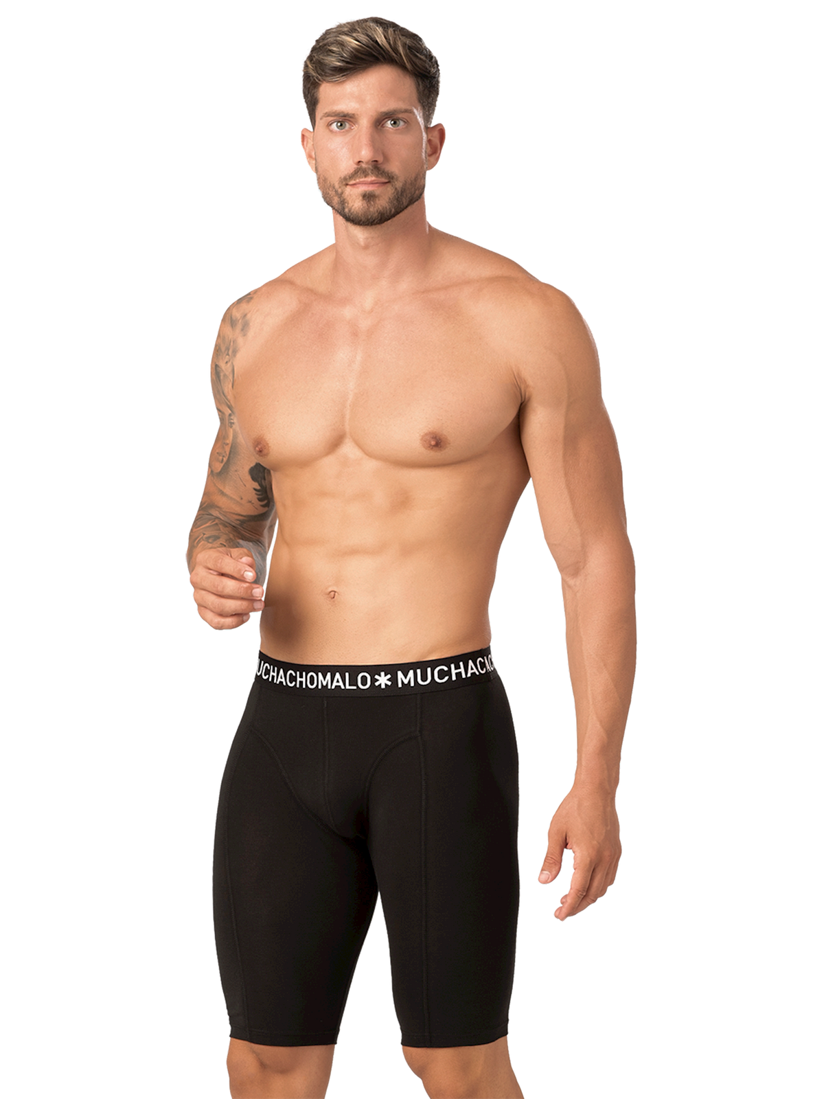 Heren 2-pack Longshort Effen