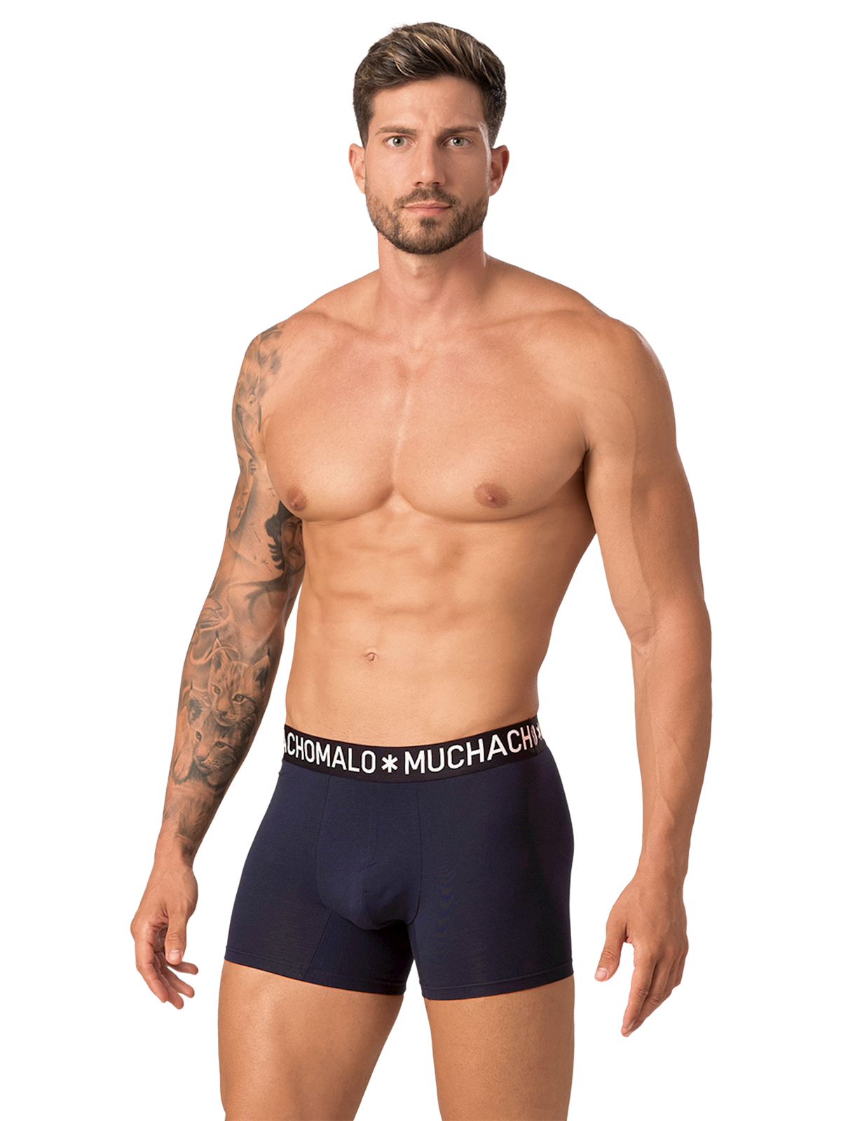 Heren 4-pack Boxershorts Effen Licht Katoen
