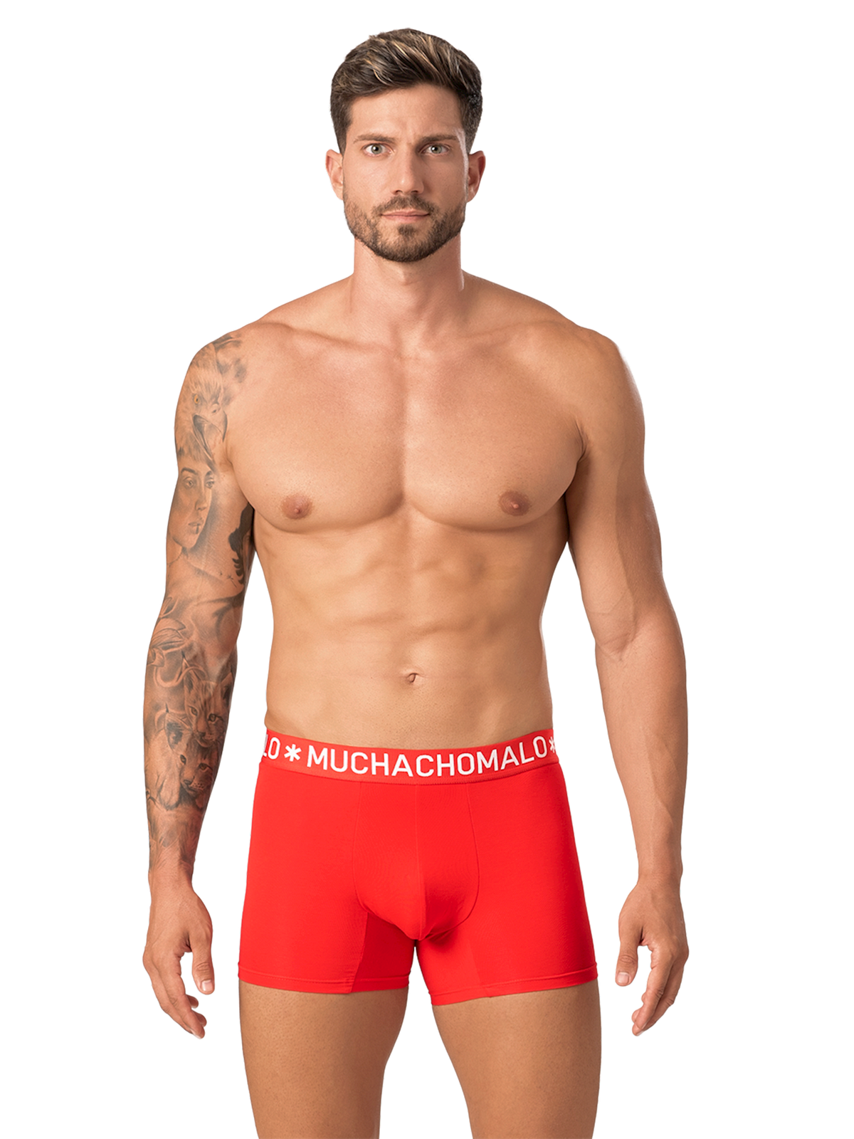 Heren 4-pack Boxershorts Effen Licht Katoen