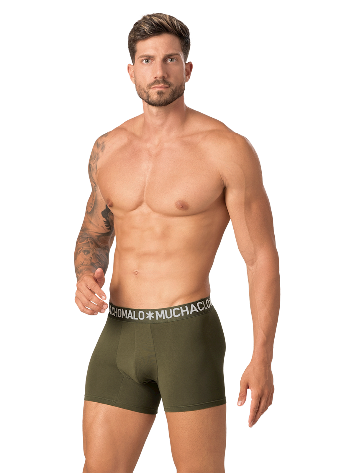 Heren 4-pack Boxershorts Effen Licht Katoen