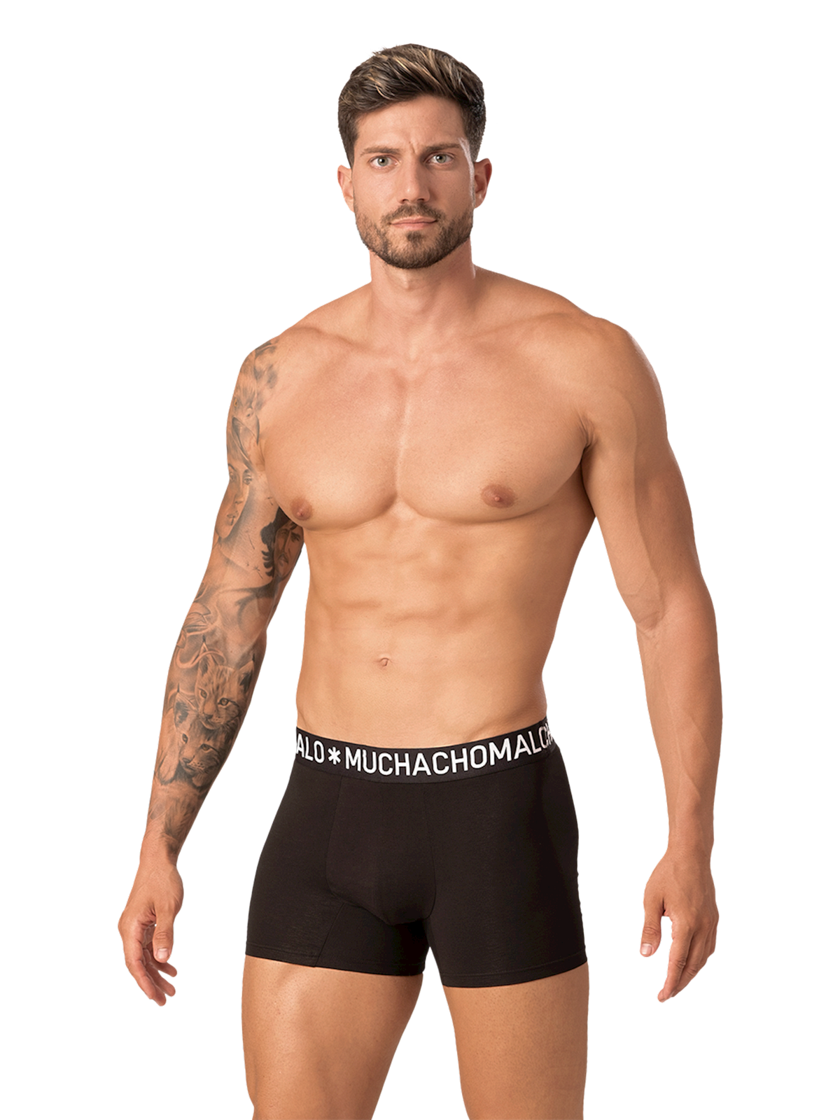Heren 2-pack Boxershorts Effen Licht Katoen