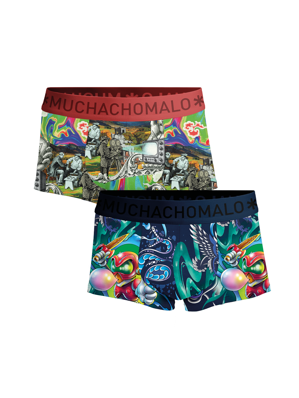 Heren 2-pack Trunks New School