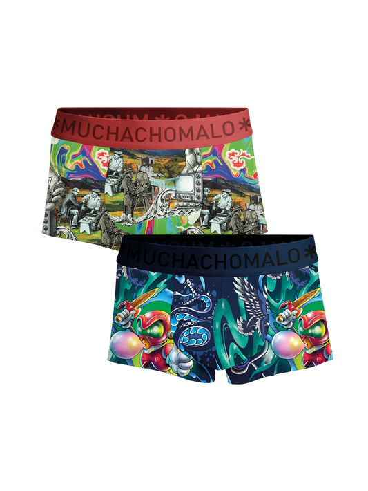 Heren 2-pack Trunks New School