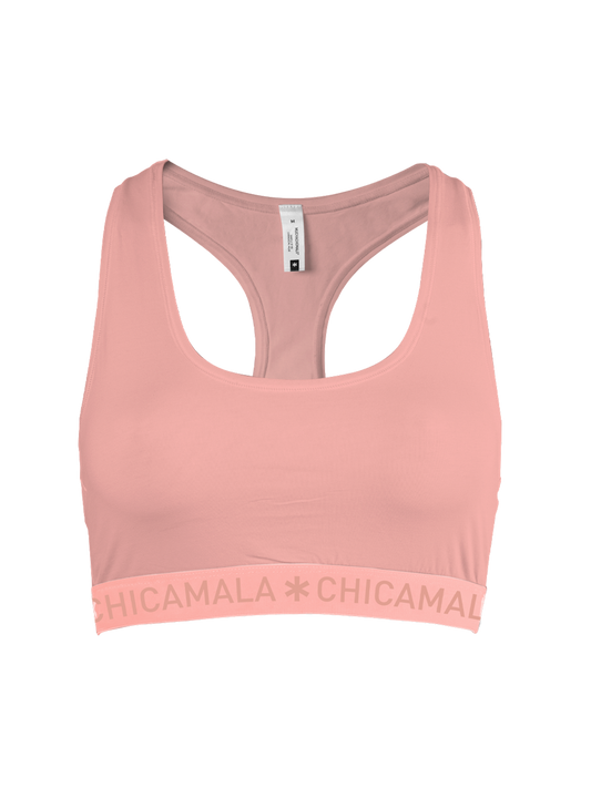 Meisjes Racerback Effen Pastelc