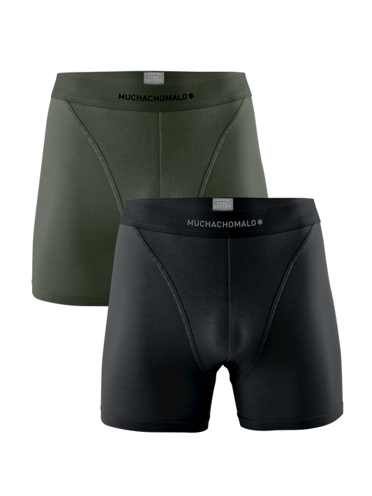 Heren 2-pack Boxershorts Pima Katoen