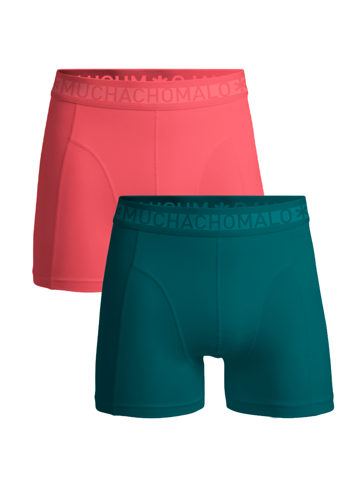Heren 2-pack Boxershorts Effen