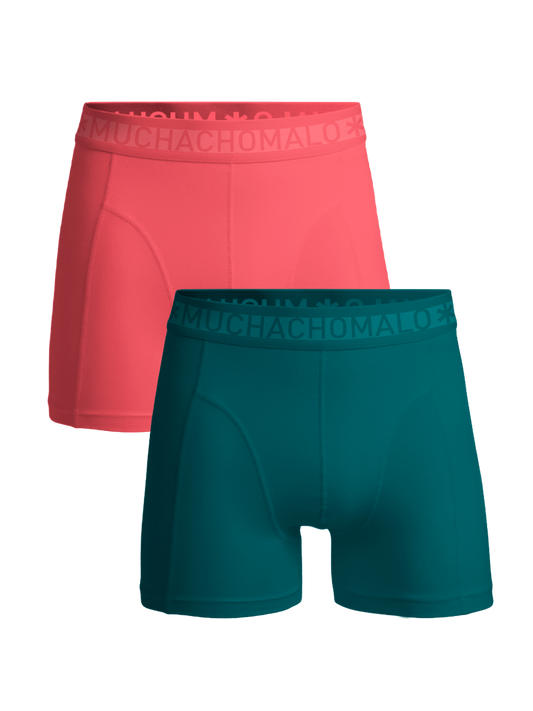 Heren 2-pack Boxershorts Effen
