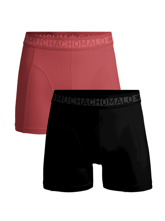 Heren 2-pack Boxershorts Effen