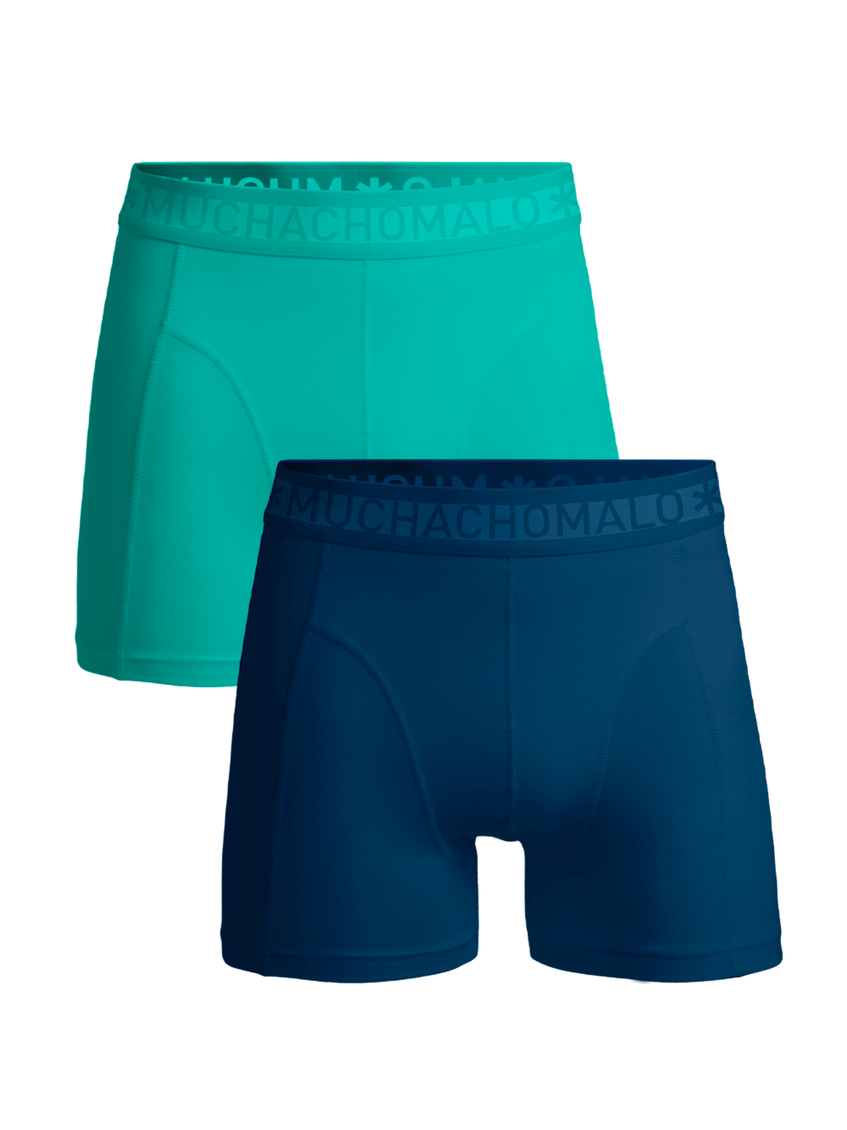 Heren 2-pack Boxershorts Effen