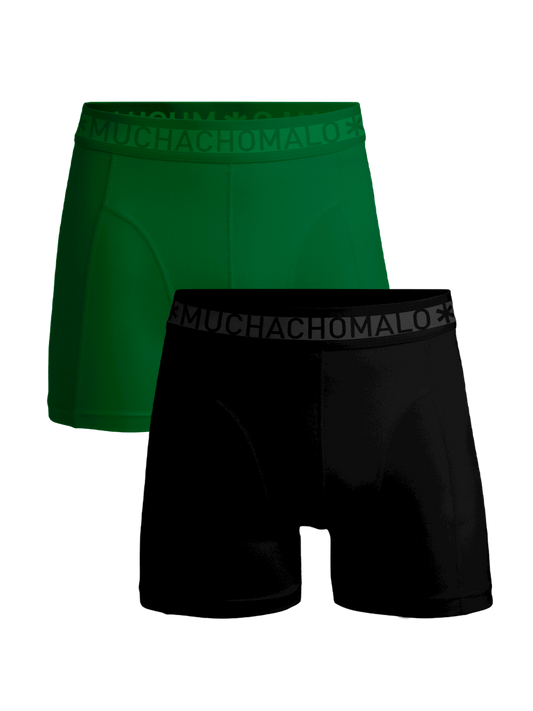 Heren 2-pack Boxershorts Effen