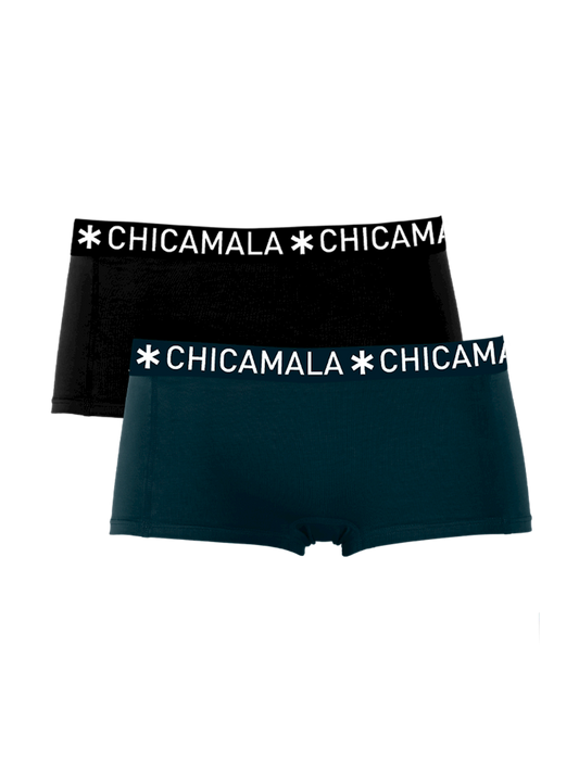 Meisjes 2-pack Boxershorts Effen