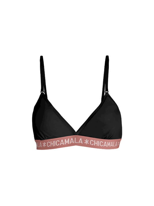 Meisjes 1-pack Triangle Top Effen