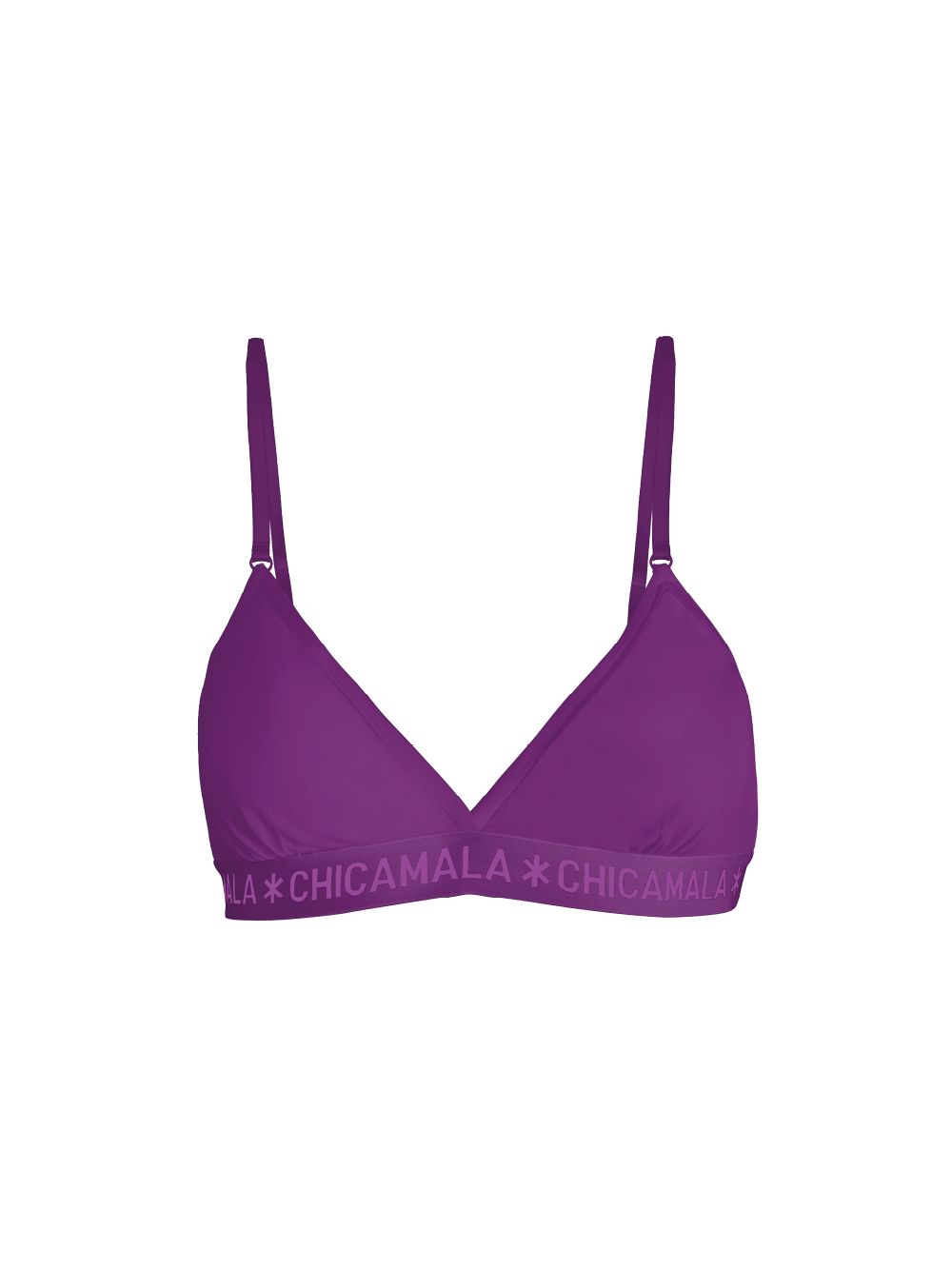 Dames 1-pack Triangle Top Effen