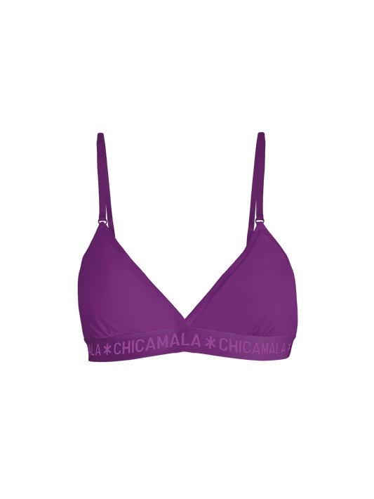 Dames 1-pack Triangle Top Effen