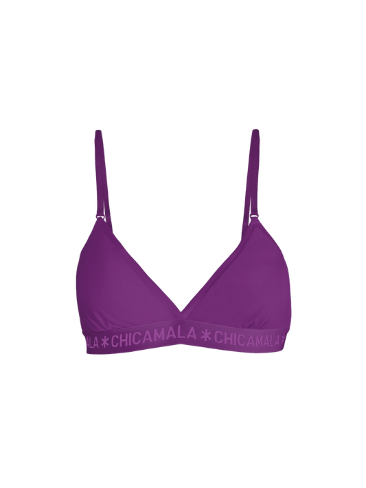 Meisjes 1-pack Triangle Top Effen