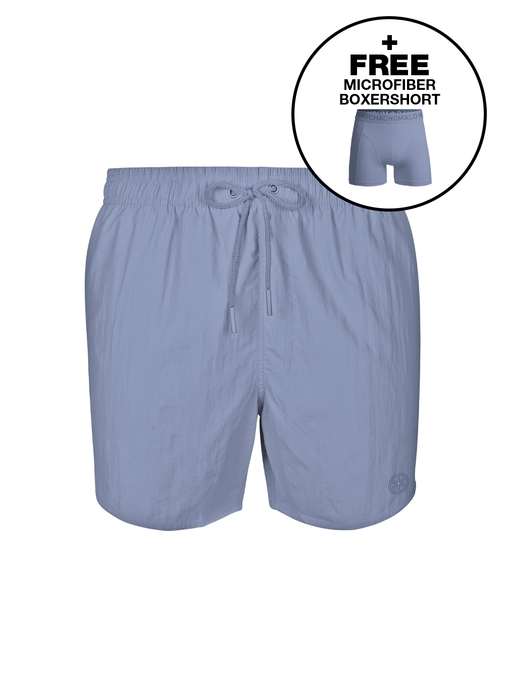 Heren Zwembroek Paars + Gratis Microfiber boxershort