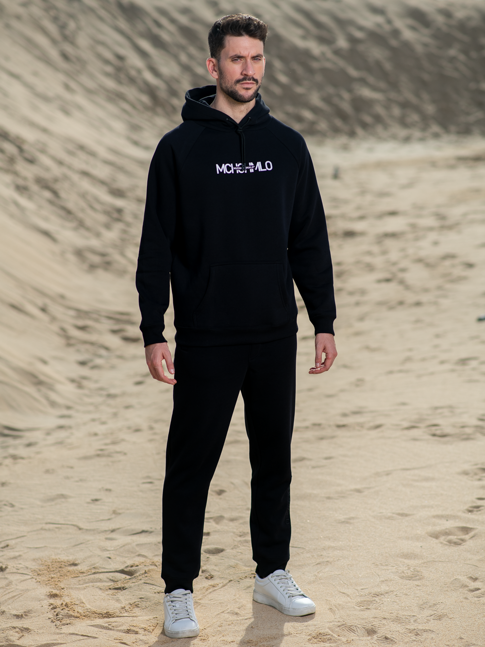 Heren Hoodie Zwart