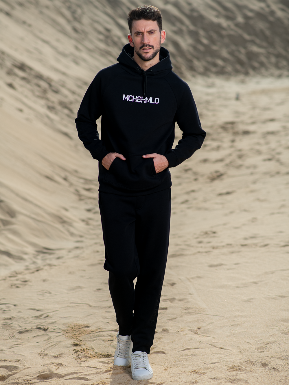 Heren Hoodie Zwart