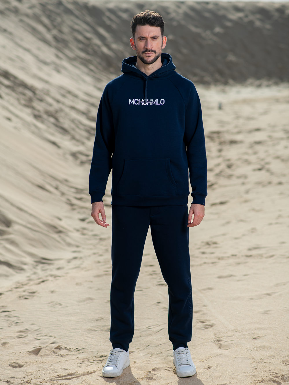 Heren Hoodie Blauw