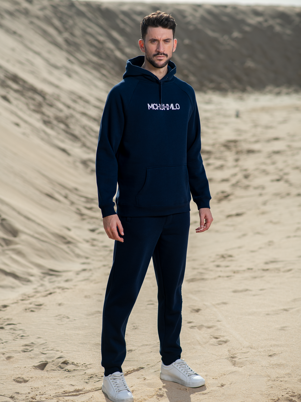 Heren Hoodie Blauw