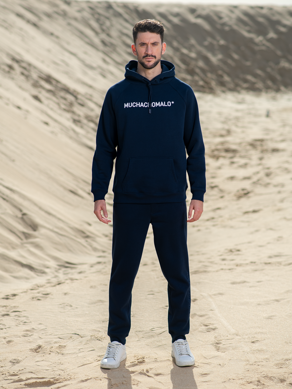 Heren Hoodie Blauw