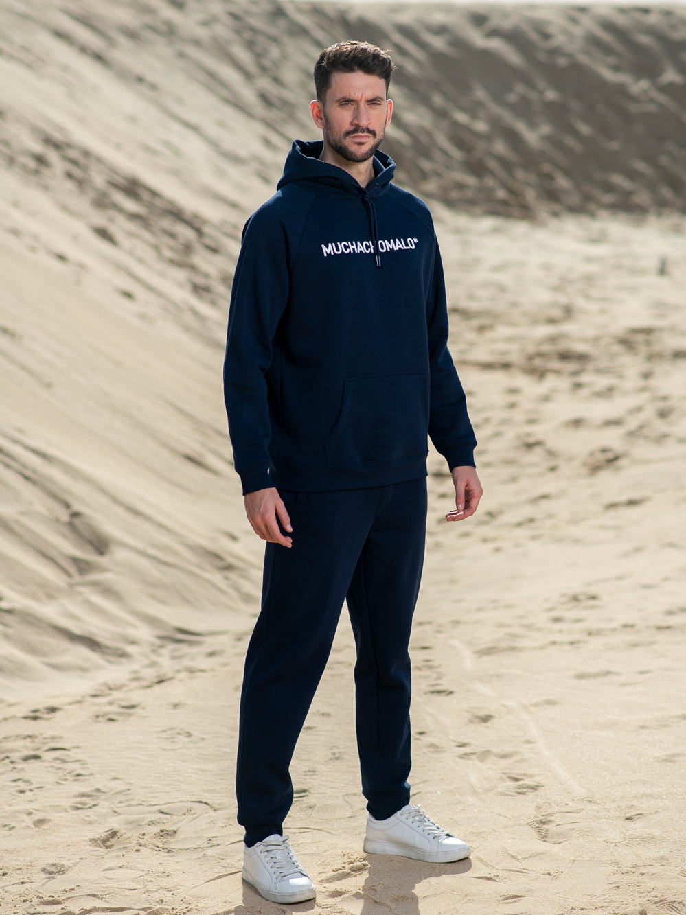Heren Hoodie Blauw