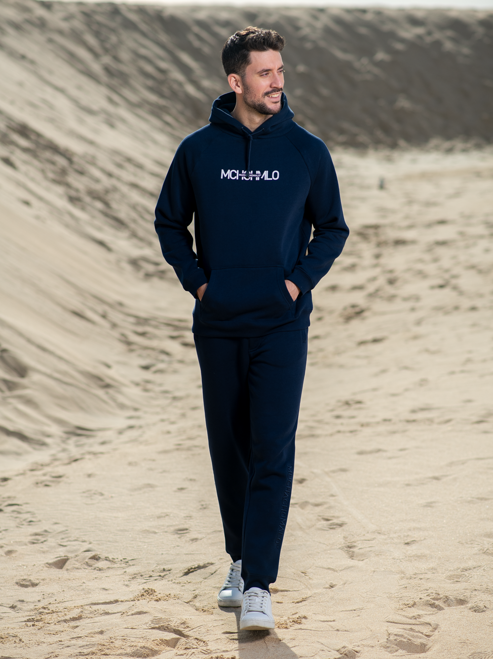 Heren Hoodie Blauw