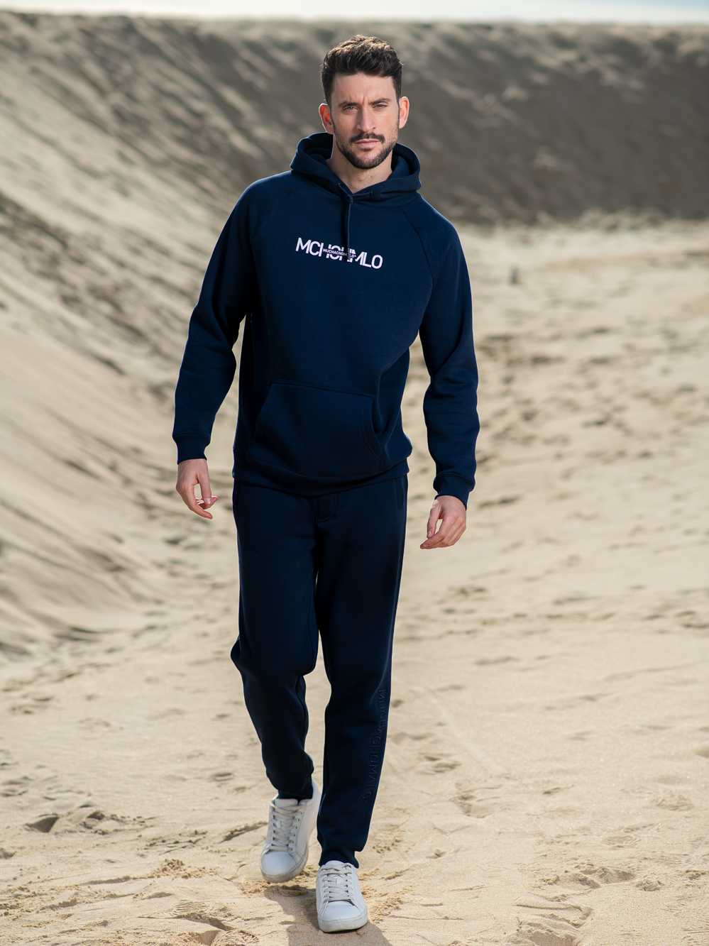 Heren Hoodie Blauw