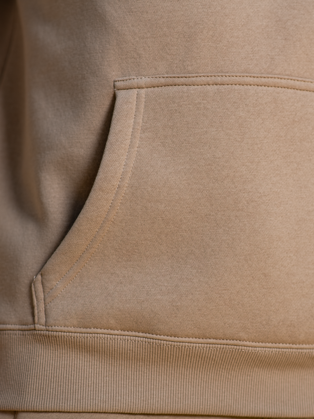 Heren Hoodie Beige