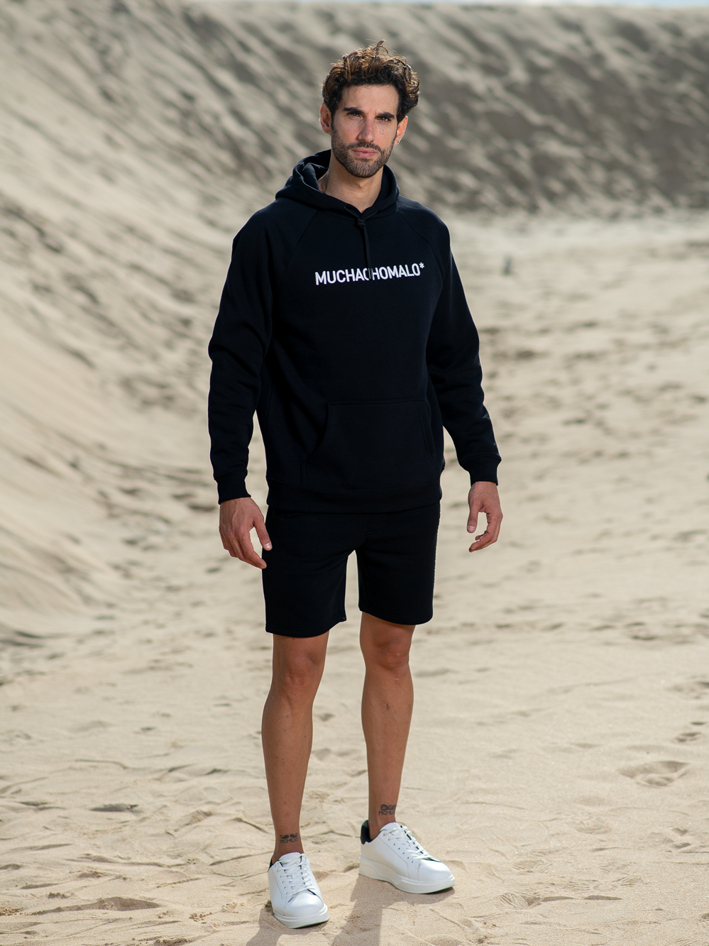 Heren Hoodie Zwart