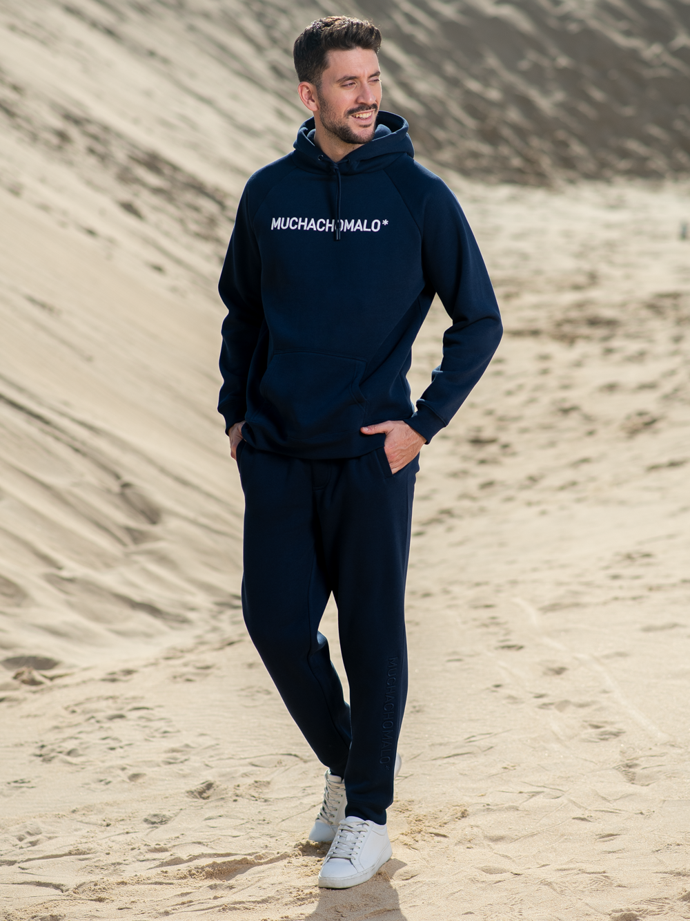 Heren Hoodie Blauw