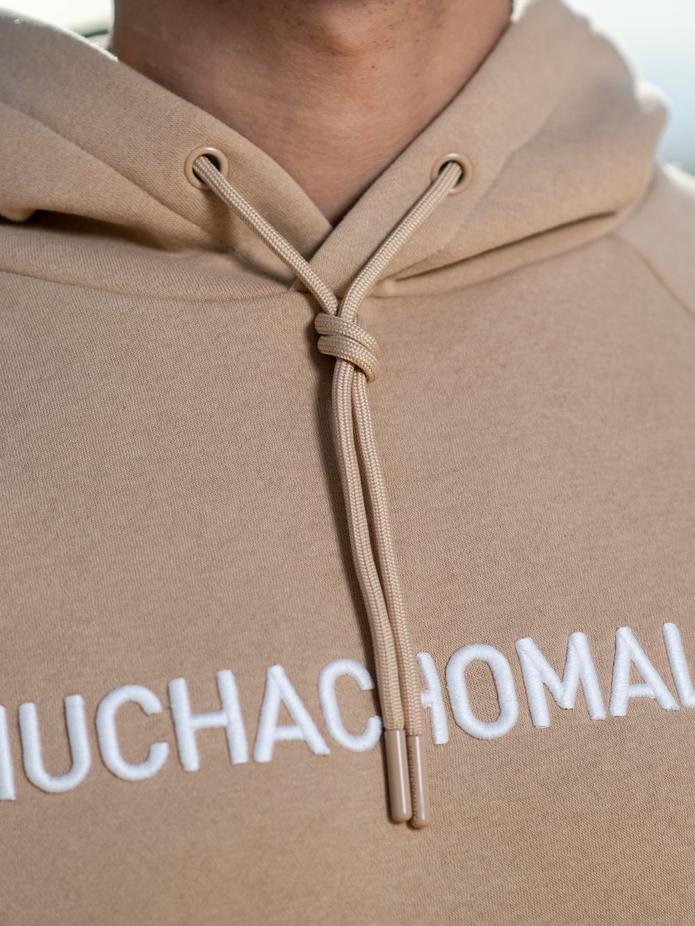 Heren Hoodie Beige