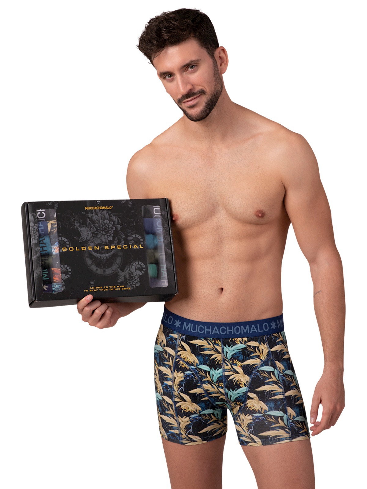 Heren 12-pack Boxershorts Print/Effen