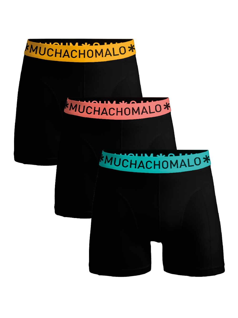 Heren 3-pack Boxershorts Effen