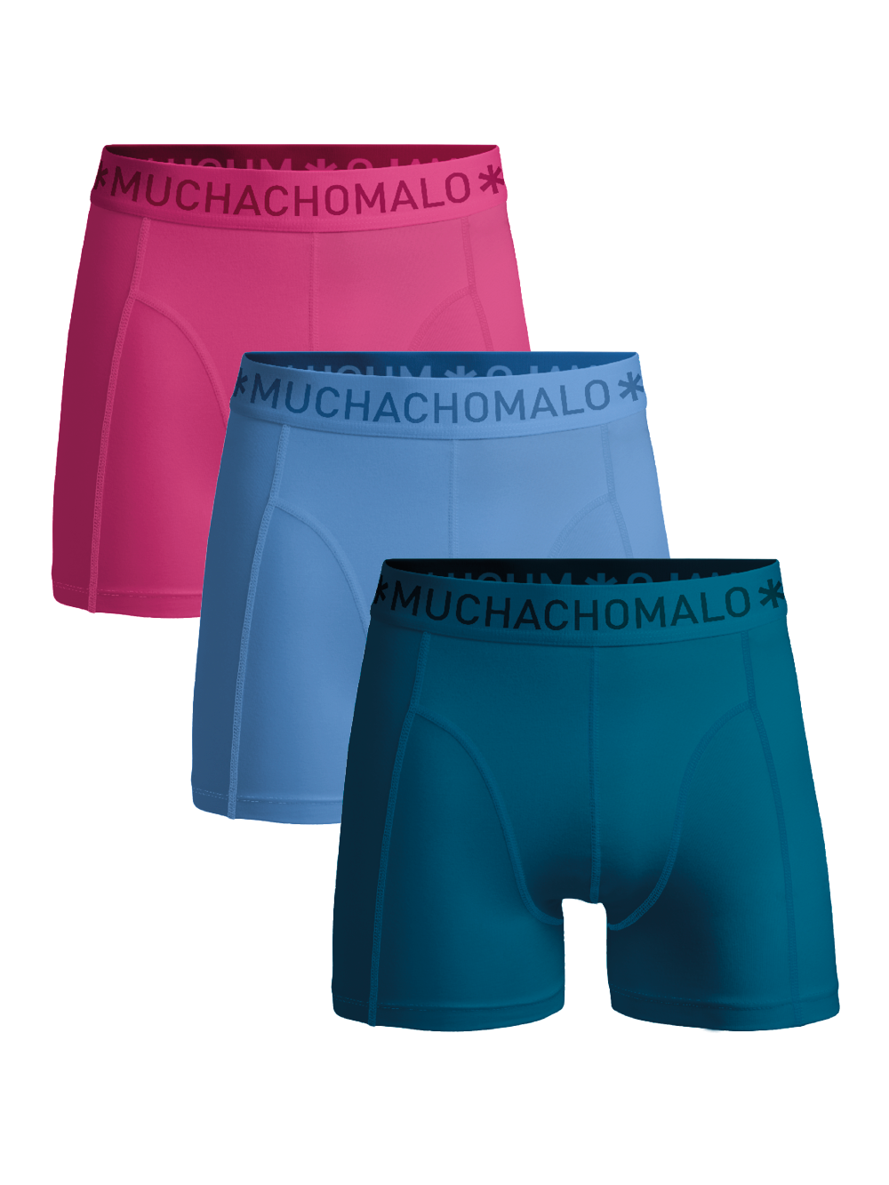 Heren 3-pack Boxershorts Effen