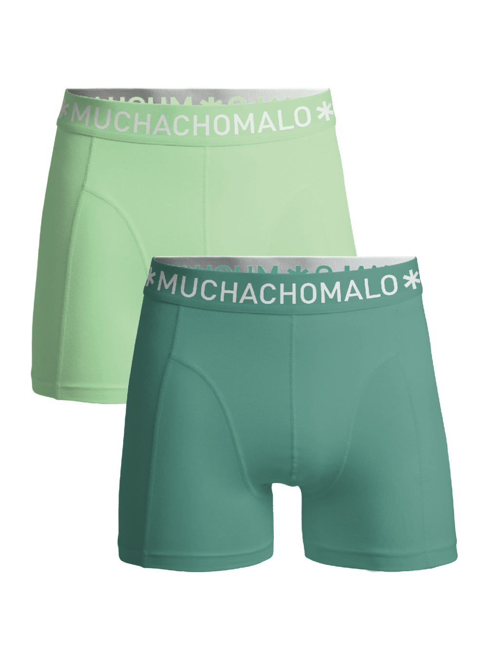 Heren 2-pack Boxershorts Effen