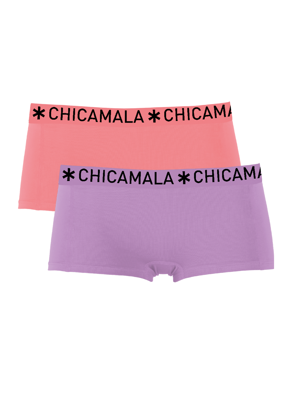 Meisjes 2-pack Boxershorts Effen