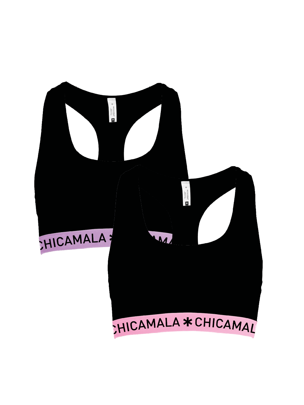 Dames 2-pack Racerback Effen