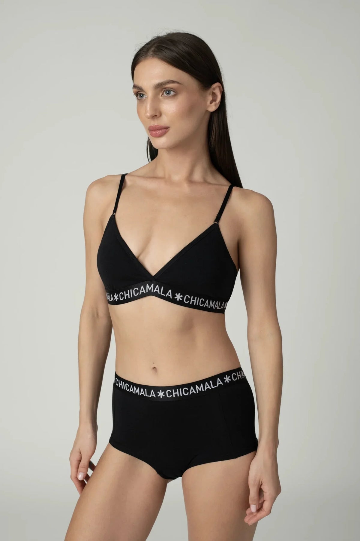 Dames 1-pack Triangle Top Effen