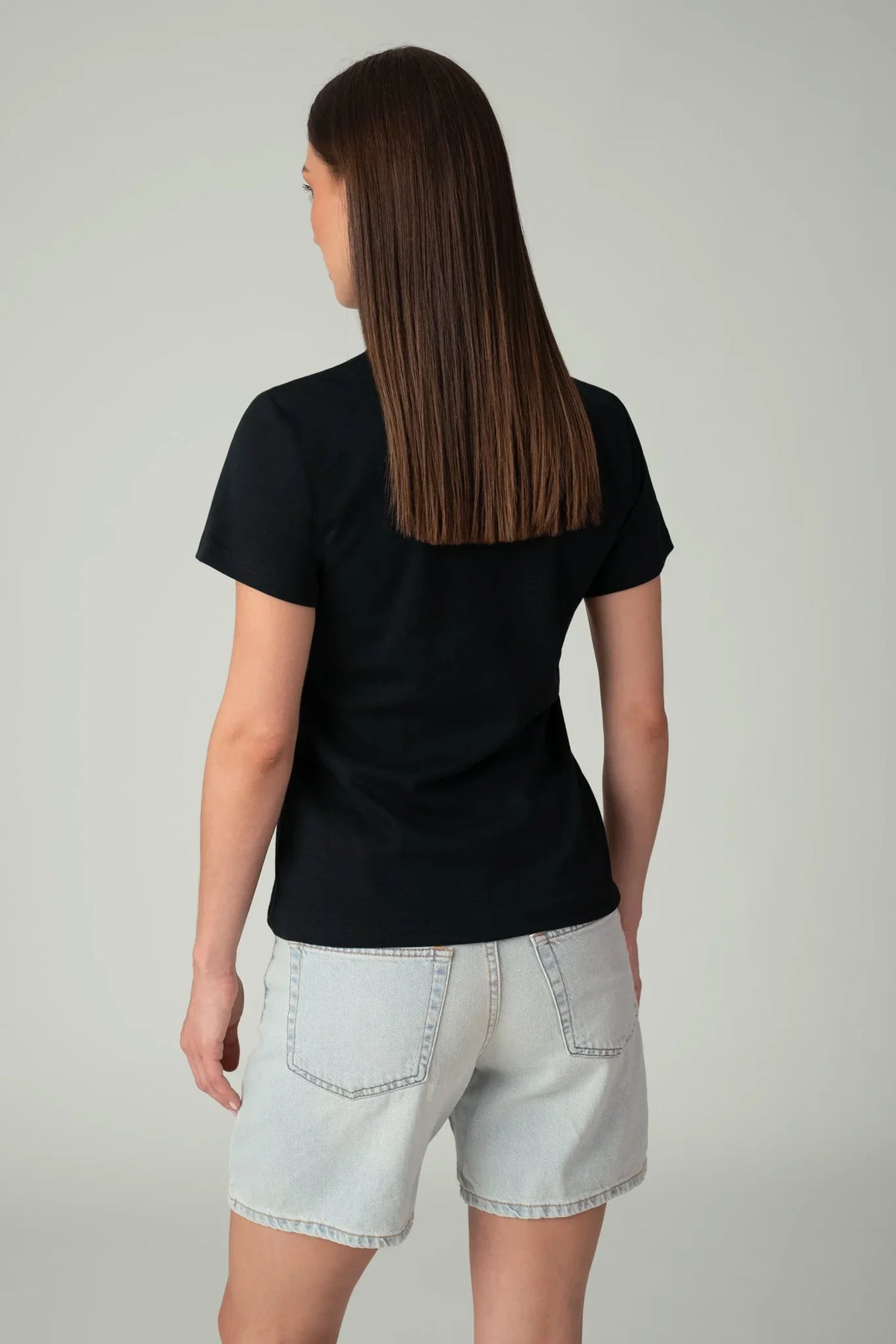 Dames T-Shirt Zwart