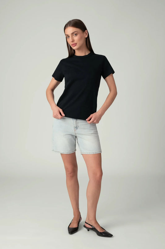Dames T-Shirt Zwart
