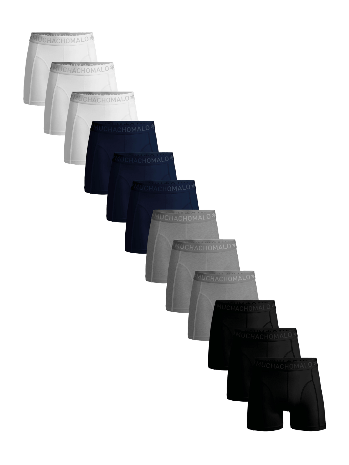 Heren 12-pack Boxershorts Effen