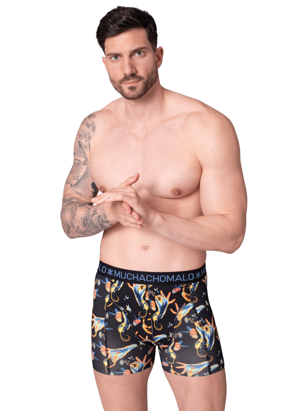 Heren 12-pack Boxershorts Print/Effen