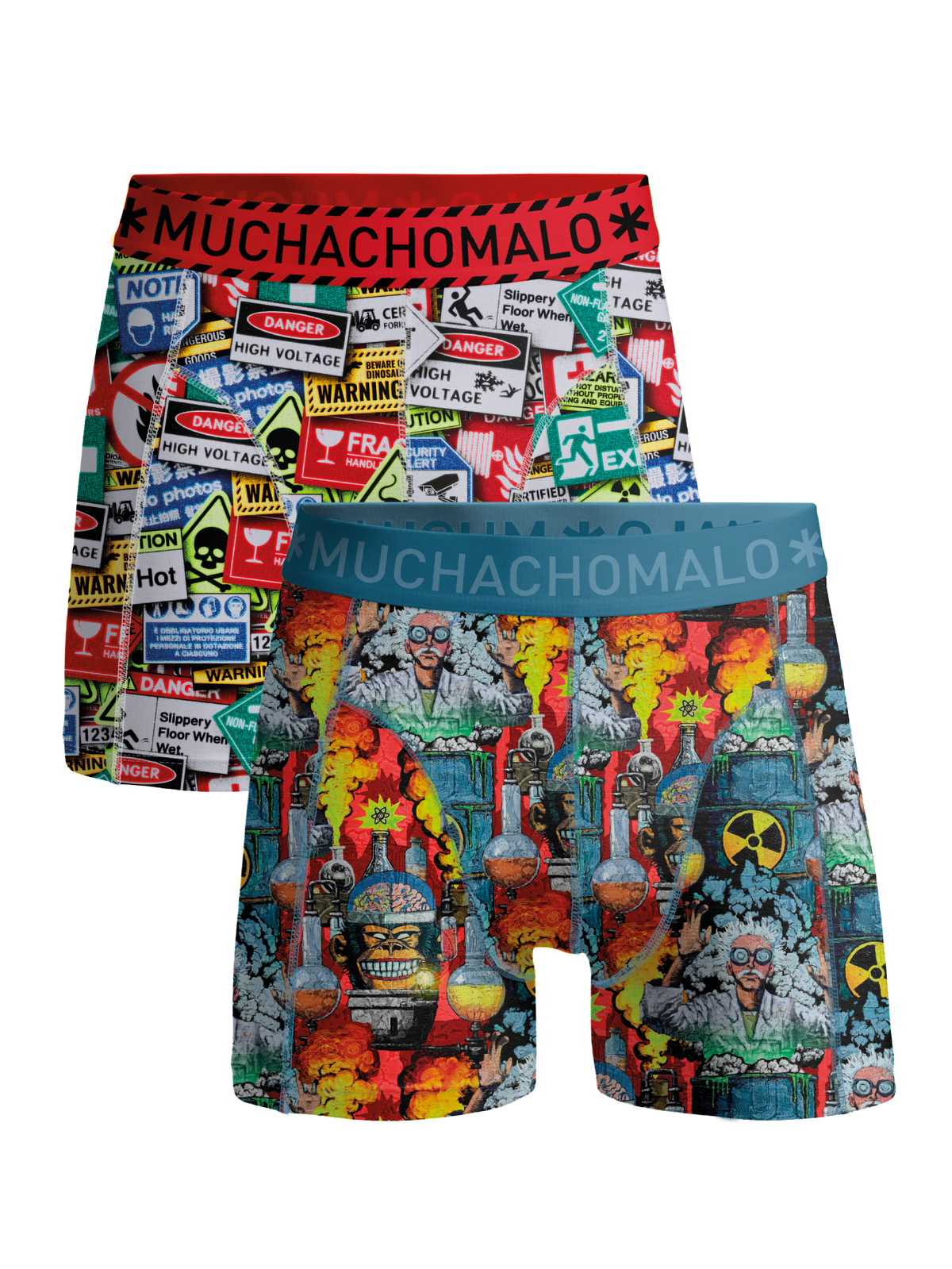 Heren 2-pack Boxerhorts Experiment