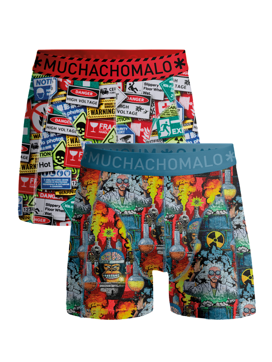 Heren 2-pack Boxerhorts Experiment