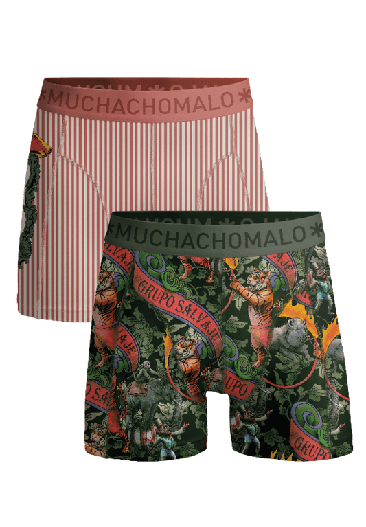 Heren 2-pack Boxershorts Circus Animals