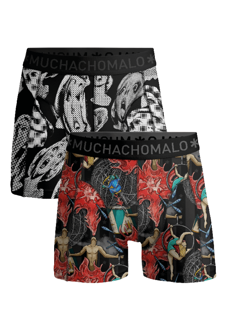 Heren 2-pack Boxershorts Circus