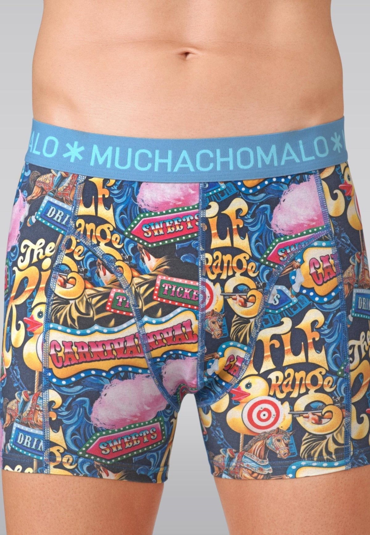 Heren 2-pack Boxershorts Funfair