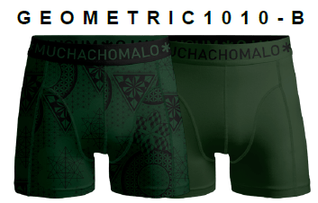 Heren 2-pack Boxershorts Geometric - BE