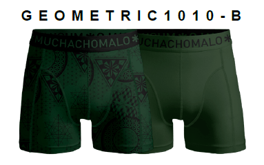 Heren 2-pack Boxershorts Geometric - BE